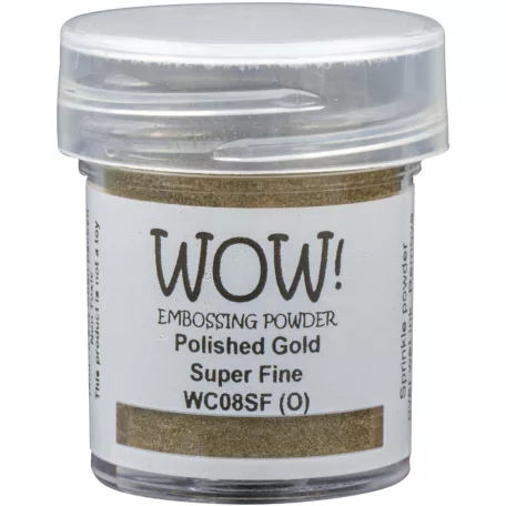 Wow! Domborítópor - 15ml Super fine - Polished Gold - Wow! Metallic Colours Embossing Powder (1 db)