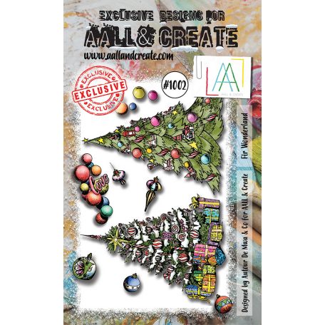 AALL & CREATE Szilikonbélyegző A6 - Fir Wonderland - Stamp Set (1 db)