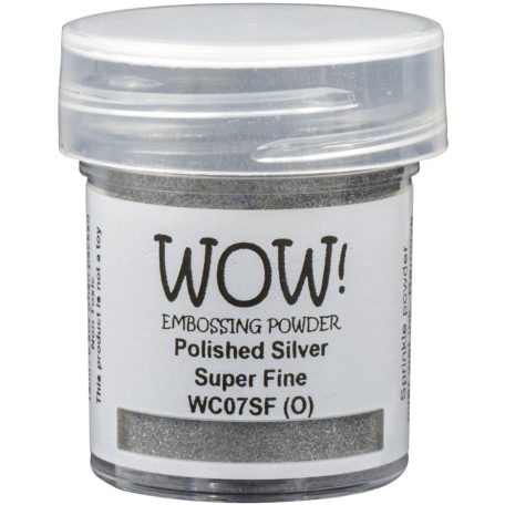 Wow! Domborítópor - 15ml Super fine - Polished Silver - Wow! Metallic Colours Embossing Powder (1 db)