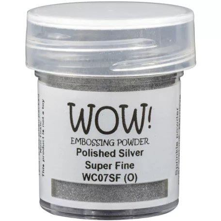 Wow! Domborítópor - 15ml Super fine - Polished Silver - Wow! Metallic Colours Embossing Powder (1 db)