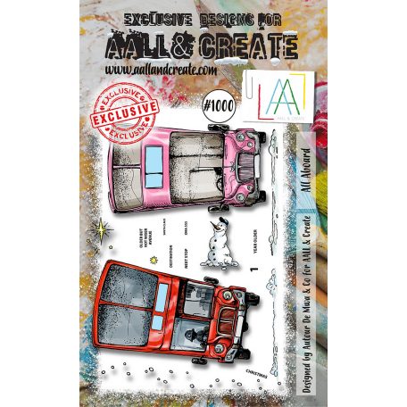 AALL & CREATE Szilikonbélyegző A6 - All Aboard - Stamp Set (1 db)