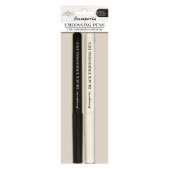   Stamperia Tintatoll domborítóporhoz - Clear & Black - Create Happiness - Embossing Pens (1 db)
