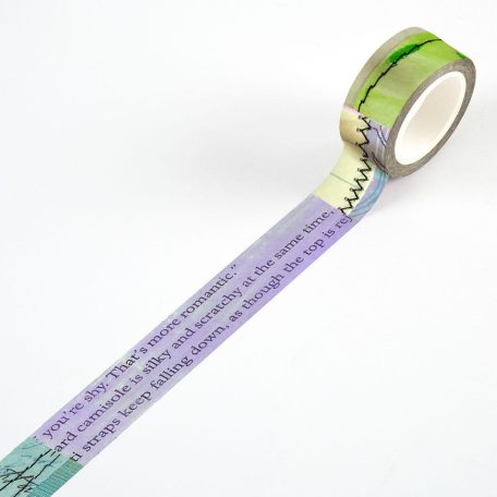 AALL & CREATE Dekorációs ragasztószalag 20 mm - Paper Stitches - Washi Tape (1 db)