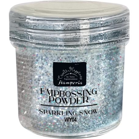 Stamperia Domborítópor - Sparkling Snow - Create Happiness - Embossing Powder (1 db)