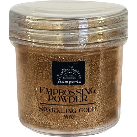 Stamperia Domborítópor - Sparkling Gold Embossing - Create Happiness - Embossing Powder (1 db)