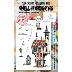   AALL & CREATE Szilikonbélyegző A6 - Crazy Maison - Stamp Set (1 db)