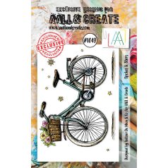   AALL & CREATE Szilikonbélyegző A7 - Spokes & Stars - Stamp Set (1 db)