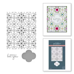   Spellbinders Préslap és vágósablon - Floral View - BetterPress (1 db)