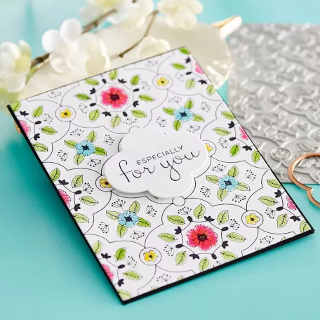 Spellbinders Préslap és vágósablon - Floral View - BetterPress (1 db)