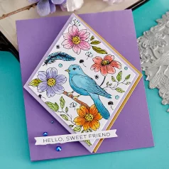 Spellbinders Préslap - Diamond Aviary - BetterPress (1 db)