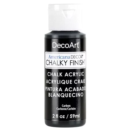 DecoArt Krétafesték 59 ml - Carbon - Americana Decor Chalky Finish (1 db)