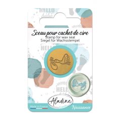   Aladine Viaszpecsét fej 20 mm - Gólya - Stork - Wax Seal (1 db)