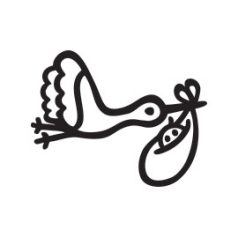   Aladine Viaszpecsét fej 20 mm - Gólya - Stork - Wax Seal (1 db)