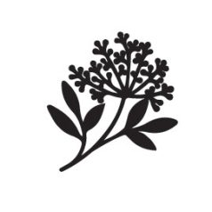   Aladine Viaszpecsét fej 20 mm - Virág ágon, levéllel - Hemlock - Wax Seal (1 db)