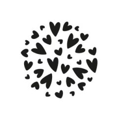   Aladine Viaszpecsét fej 20 mm - Szívek - All Over Hearts  - Wax Seal (1 db)