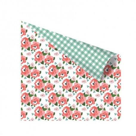 Prima Marketing Scrapbook papír 12"(30 cm) - Yuki - Flower Bed (1 lap)