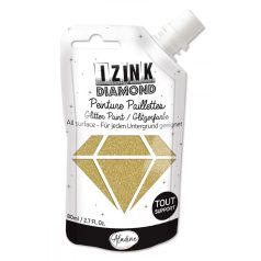   Aladine Gyémánt csillogású festék 80 ml - Arany - Gold - Izink Diamond (1 db)