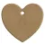 Gomille MDF dekoráció 6 mm - Szív - Heart (with hole) 5x5cm - Wood decoration (1 db)