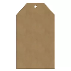   Gomille MDF dekoráció 6 mm - Címke - Table Number Tag 7x13cm - Wood decoration (1 db)