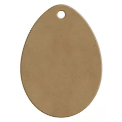   Gomille MDF dekoráció 6 mm - Tojás - Egg 4,3x6cm - Wood decoration (1 db)