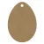 Gomille MDF dekoráció 6 mm - Tojás - Egg 5,8x8cm  - Wood decoration (1 db)