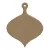 Gomille MDF dekoráció 6 mm - 9x10cm Tassel (with hole) - Wood decoration (1 db)