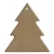Gomille MDF dekoráció 6 mm - Kis karácsonyfa - 6x6cm Small Christmas Tree (with hole) - Wood decoration (1 db)