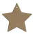 Gomille MDF dekoráció 6 mm - Kis csillag - 6x6cm Small Star (with hole) 6x6cm - Wood decoration (1 db)