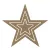 Gomille MDF dekoráció 6 mm - Csillagok - BuiltIn Stars 26x25cm (with hole)s - Wood decoration (1 csomag)