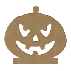   Gomille MDF dekoráció 6 mm - Gyertyatartó Tök - 12cm Candle Holder Pumpkin  - Wood decoration (1 db)