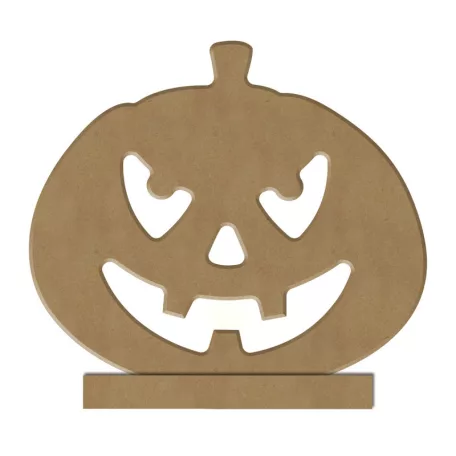 Gomille MDF dekoráció 6 mm - Gyertyatartó Tök - 12cm Candle Holder Pumpkin  - Wood decoration (1 db)