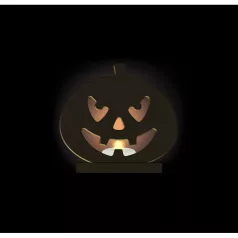   Gomille MDF dekoráció 6 mm - Gyertyatartó Tök - 12cm Candle Holder Pumpkin  - Wood decoration (1 db)