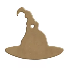   Gomille MDF dekoráció 6 mm - Boszorkány kalap - 8x7cm Witch Hat - Wood decoration (1 db)