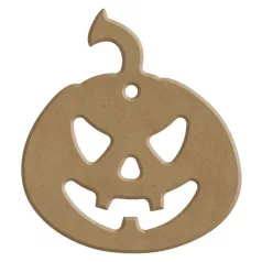   Gomille MDF dekoráció 6 mm - Mosolygó tök - 7x8cm Smiling Pumpkin - Wood decoration (1 db)