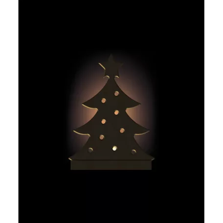 Gomille MDF dekoráció 6 mm - Gyertyatartó karácsonyfa - 12cm Candle Holder Christmas Tree - Wood decoration (1 db)