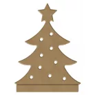 Gomille MDF dekoráció 6 mm - Gyertyatartó karácsonyfa - 12cm Candle Holder Christmas Tree - Wood decoration (1 db)
