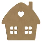 Gomille MDF dekoráció 6 mm - Gyertyatartó mézeskalács ház - 12cm Candle Holder Gingerbread House - Wood decoration (1 db)