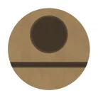 Gomille MDF dekoráció 6 mm - Gyertyatartó mézeskalács ház - 12cm Candle Holder Gingerbread House - Wood decoration (1 db)