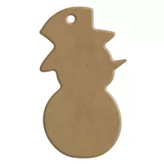   Gomille MDF dekoráció 6 mm - Hóember - Snowman 5x8mm - Wood decoration (1 db)