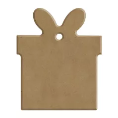   Gomille MDF dekoráció 6 mm - Ajándékcsomag - Gift 6x7cm - Wood decoration (1 db)