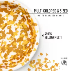 FolkArt Pehely - Yellow Multi - Terrazzo Flakes (1 db)