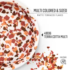 FolkArt Pehely - Terra Cotta Multi - Terrazzo Flakes (1 db)