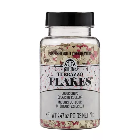 FolkArt Pehely - Red Multi - Terrazzo Flakes (1 db)