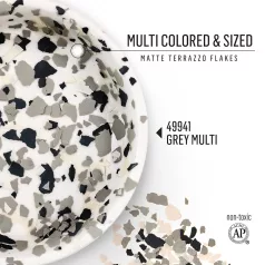 FolkArt Pehely - Grey Multi - Terrazzo Flakes (1 db)