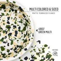 FolkArt Pehely - Green Multi - Terrazzo Flakes (1 db)