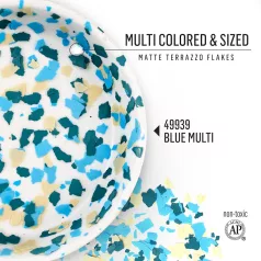 FolkArt Pehely - Blue Multi - Terrazzo Flakes (1 db)