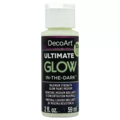   Sötétben világító festék 59 ml,  Ultimate Glow/ DecoArt Americana® GLOW (1 db)