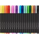 Faber-Castell Színes ecsetfilc készlet - Black Edition - Brush pen (20 db)