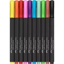 Faber-Castell Színes ecsetfilc készlet - Black Edition - Brush pen (10 db)