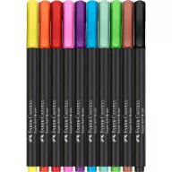   Faber-Castell Színes ecsetfilc készlet - Black Edition - Brush pen (10 db)